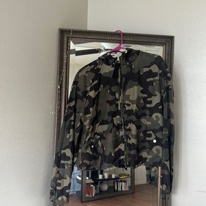 Camo windbreaker jacket